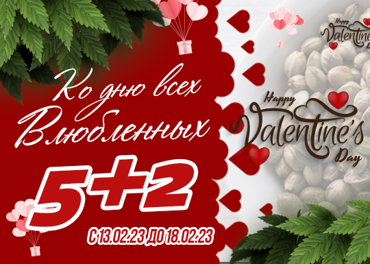 GanjaSeeds: День Святого Валентина – «5+2»